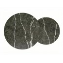 Комплект SIGNAL HOLA (2 стола журнальных) черный мрамор/черный